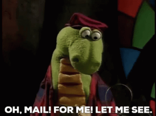 Dudley The Dragon Oh Mail For Me GIF - Dudley The Dragon Oh Mail For Me Let Me See GIFs