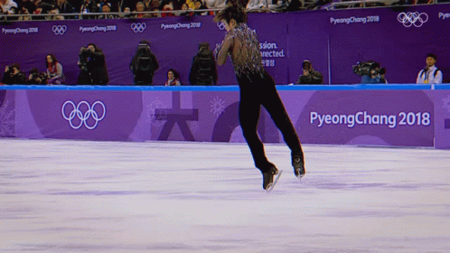 Ice Skating Winter Olympics2022 GIF - Ice Skating Winter Olympics2022 Turning In The Air GIFs