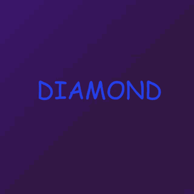 a purple background with the word diamond written in blue