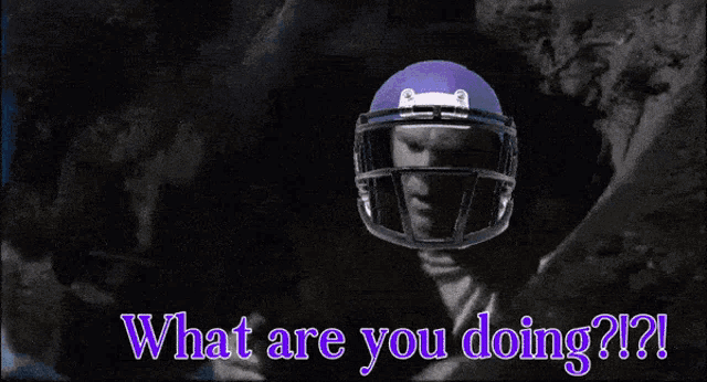 a picture of a football helmet with the words " your seasons over "