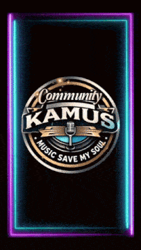 a logo for community kamus music saves my soul