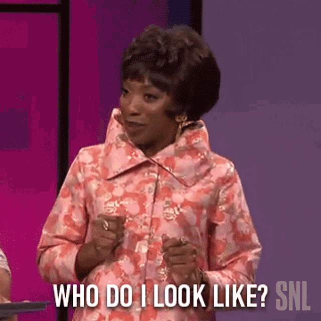 Who Do I Look Like Angie Hynes GIF - Who Do I Look Like Angie Hynes Saturday Night Live GIFs