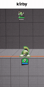 a screenshot of a video game with the word kirby on the top