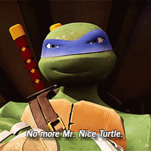 Tmnt Leonardo GIF - Tmnt Leonardo No More Mr Nice Turtle GIFs
