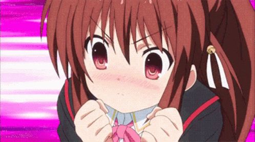 Little Busters Natsume Rin GIF - Little Busters Natsume Rin Blush GIFs