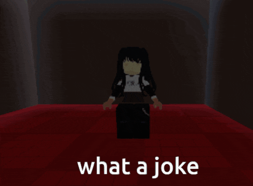 a picture of a clown with the words what a joke written below it