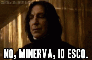 No Minerva Io Esco Snape GIF - No Minerva Io Esco Snape Mcgonagall GIFs
