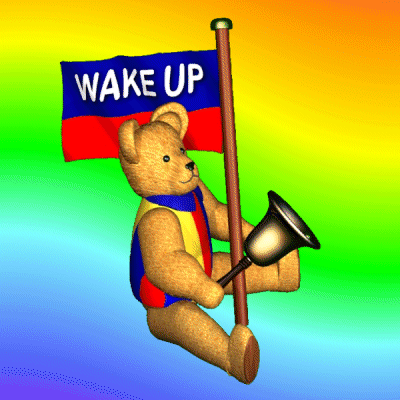 Wake Up Rise And Shine GIF - Wake Up Rise And Shine Noisy Teddy Bear GIFs