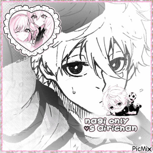 a black and white drawing of a boy with the words nasi only vs airichan on the bottom