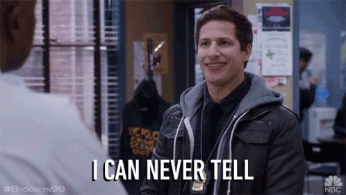 Cant Tell I Can Never Tell GIF - Cant Tell I Can Never Tell Jake Peralta GIFs