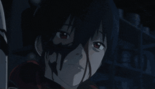 a man with blood on his face holds another man 's hand