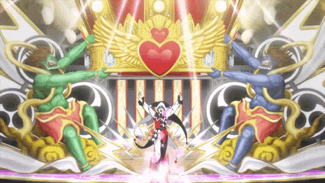 a cartoon drawing of a heart with wings and a crown