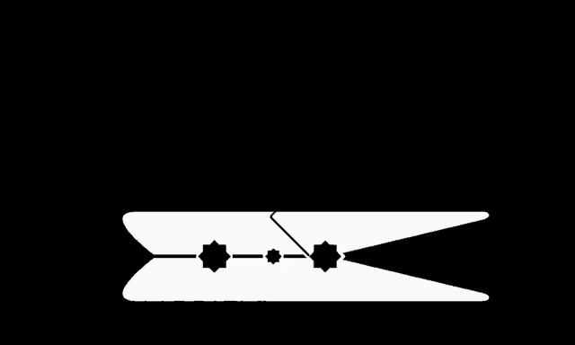a black and white logo for nodignity with a clothespin