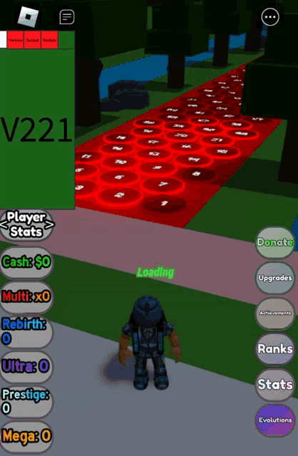 a screen shot of a video game with the word loading on it