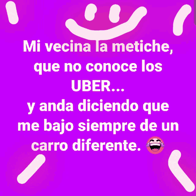 a purple background with the words mi vecina la metiche