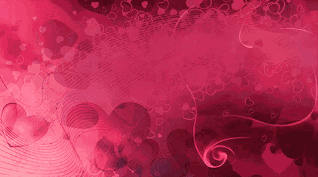 a pink background with hearts and a swirl on it