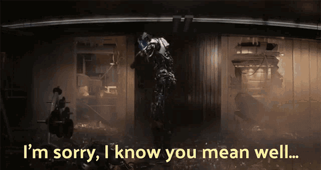 Ultron Mean Well GIF - Ultron Mean Well Sorry I Know You Mean Well GIFs