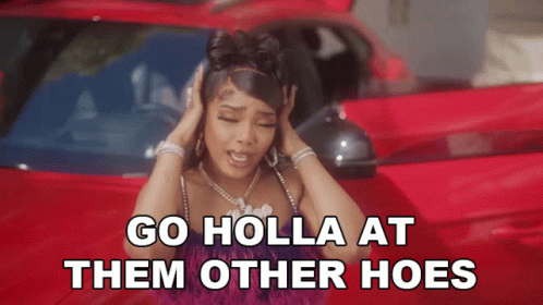 Go Holla At Them Other Hoes Lebra Jolie GIF - Go Holla At Them Other Hoes Lebra Jolie Spring Summer Song GIFs