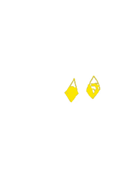 a drawing of a yellow pokemon with black ears and the word pechue written below it