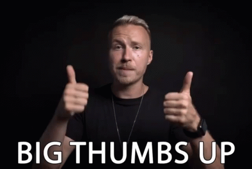 Big Thumbs Up Approved GIF - Big Thumbs Up Approved Good Job GIFs
