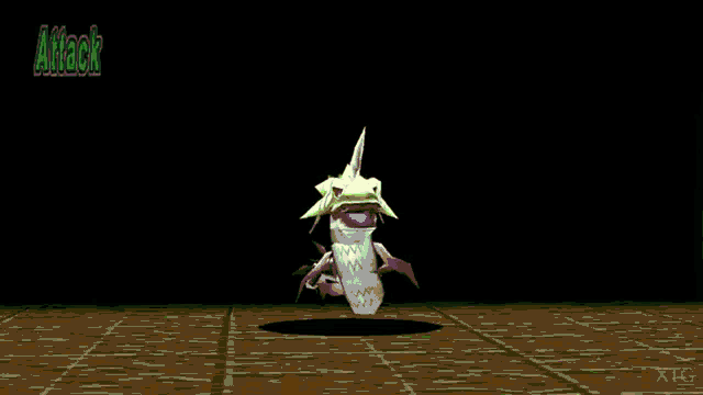 a video game character with a lightning spear