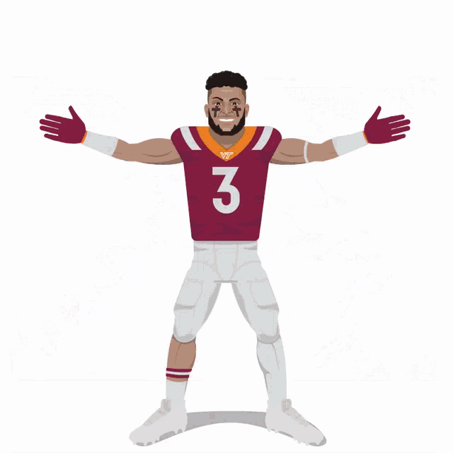 caleb farley of the virginia tech hokies is shown on a card
