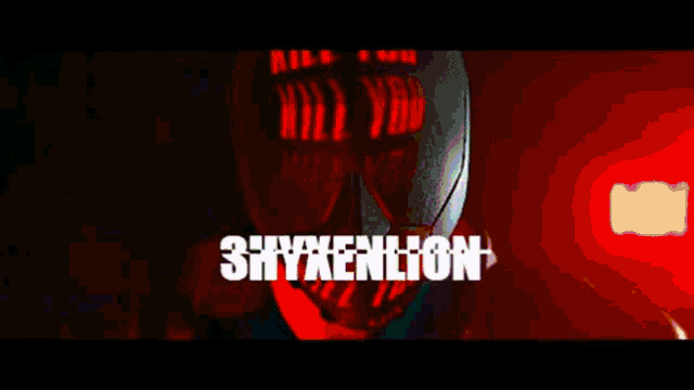 a green background with the word shyxenlion written on it