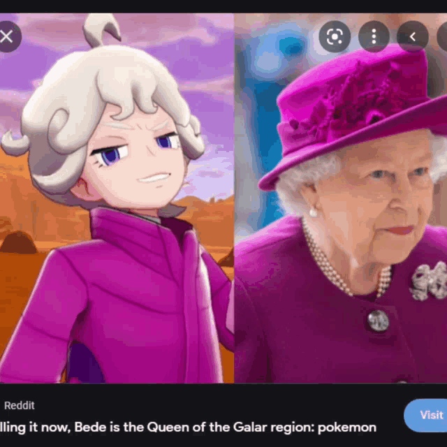 the queen of the galar region is the queen of the pokemon