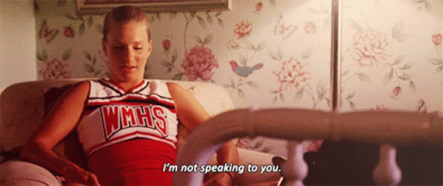 Glee Brittany Pierce GIF - Glee Brittany Pierce Im Not Speaking To You GIFs