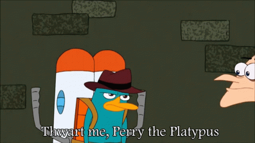 Perry The Platypus Phineas And Ferb GIF - Perry The Platypus Phineas And Ferb Thwart Me GIFs