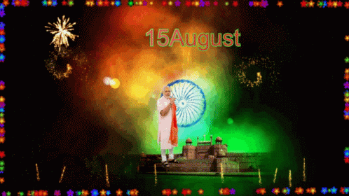 Happy Independent Day 15august GIF - Happy Independent Day 15august Fireworks GIFs