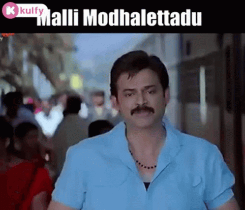Malli Modhalettadu Trending GIF - Malli Modhalettadu Trending Venkatesh GIFs
