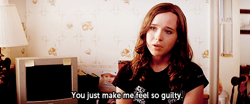 Guilt. GIF - Guilty Feeling Ellen Page GIFs
