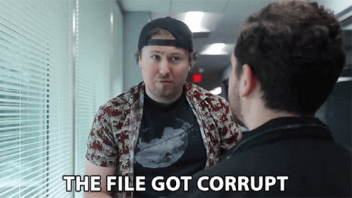 The File Got Corrupt Andy Sexton GIF - The File Got Corrupt Andy Sexton Hirezandy GIFs