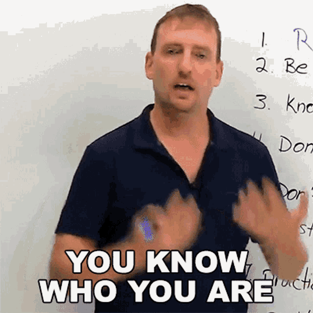 You Know Who You Are Learn English With Adam GIF - You Know Who You Are Learn English With Adam Adam GIFs