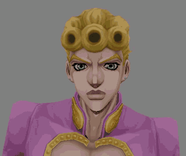 a close up of a cartoon character 's face with yellow hair