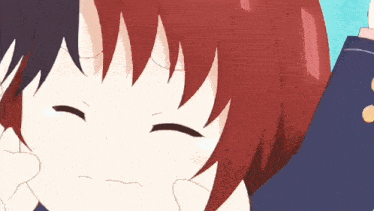 a close up of a person 's face with their eyes closed