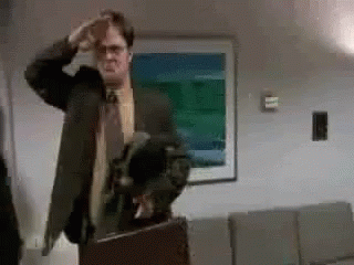 Dwight The Office GIF - Dwight The Office Salute GIFs