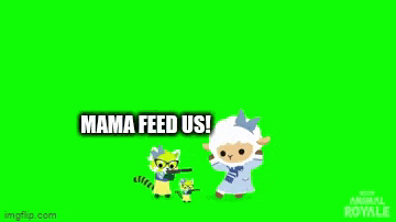 a cartoon of a sheep and a raccoon standing next to each other on a green background .