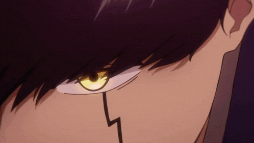 a close up of a person 's face with a lightning bolt on his face