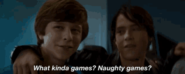 a blurred image of a person asking what kinda games