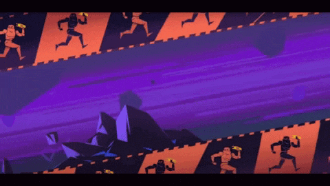 a cartoon of a man holding a torch surrounded by people