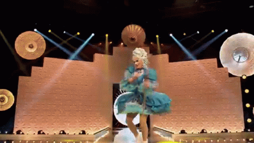 Frock Destroyers Blu Hydrangea GIF - Frock Destroyers Blu Hydrangea Rpdr GIFs