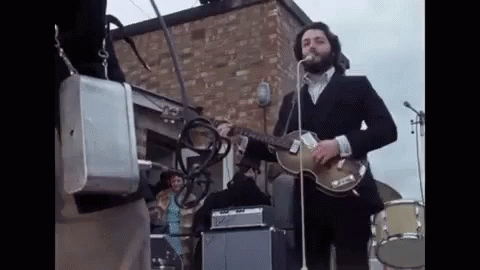 The Beatles Let It Be Sessions GIF - The Beatles Let It Be Sessions Rooftop Concert GIFs