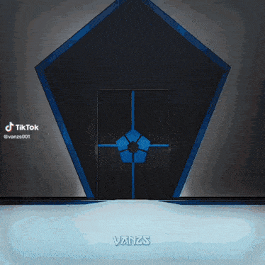 a cartoon of a door with the word vanzs on it