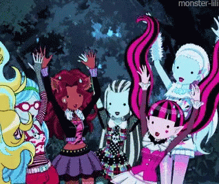 モンスターハイ Monster High GIF - Monster High Cheer Yay GIFs