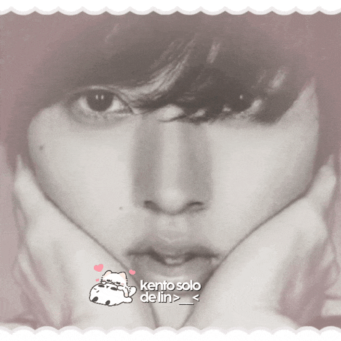 a picture of a person with kento solo de lin written on it
