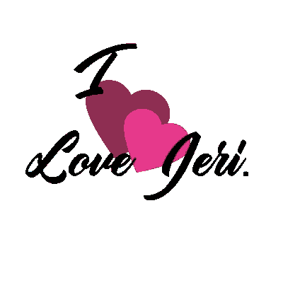 a logo that says i love jeri on it