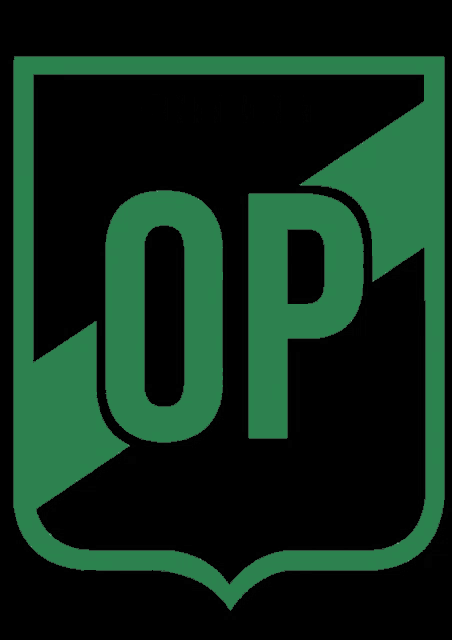 a green and black logo for oriente petrolero op