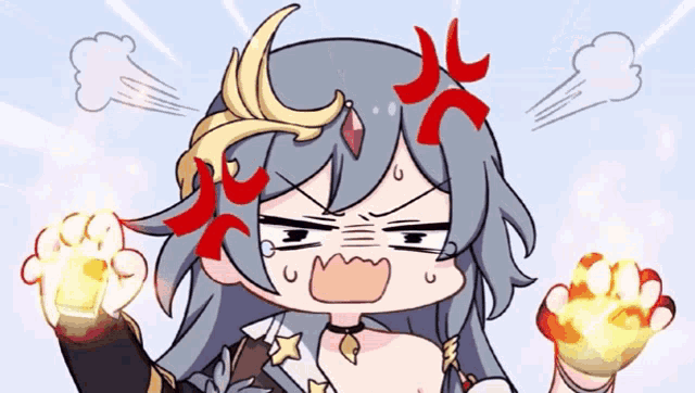 a cartoon drawing of a girl with a crown on her head is angry